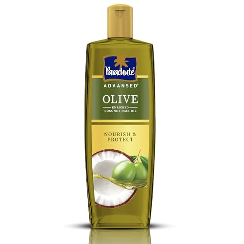 Parachute Advansed Olive Enriched Coconut Hair Oil For Stronger Nourished Hair | 300Ml | Ultimate Nourishment With Olive | Coconut For Strengthening | Upto 10X Less Hair Fall & 90% Stronger Hair