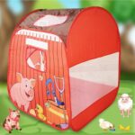 Toymagic Printed Pop Up Hut Foldable Tent House For Boys And Girls|Jumbo Size Play Tent House Easy To Assemble|Playhouse For Kids Indoor Bed Tent For Toddler Toys For 3,4,5,6+Year|Best Gift,Multicolor