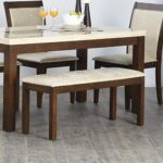 Home Centre Harmony Sia Fabric Dining Bench – Grey
