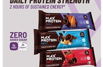 Ritebite Max Protein Daily Assorted Protein Bars With 10G Protein, 5G Fiber & 21 Vit. & Minerals | 0 Added Sugar, No Cholesterol & Trans Fat For Upto 2H Of Energy, Healthy Snack, 50G (Pack Of 6)