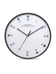 French Connection Elegant Decorative Analog Wall Clock White Dial With Black Case – Size 12 Inches – Fcwc05-A