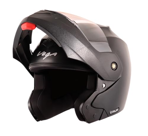 Studds Thunder Full Face Helmet D9 With Clear Visor (Matt Black N2, M)