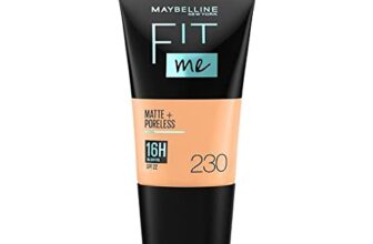 Maybelline New York Liquid Foundation, Matte & Poreless, Full Coverage Blendable Normal To Oily Skin, Fit Me, 230 Natural Buff, 18Ml