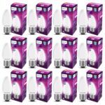 Philips 4-Watt Filament Candle Led Bulb | Diffused Candle Bulb For Home & Decoration | Bulb Base: E27, Cool White | Pack Of 12