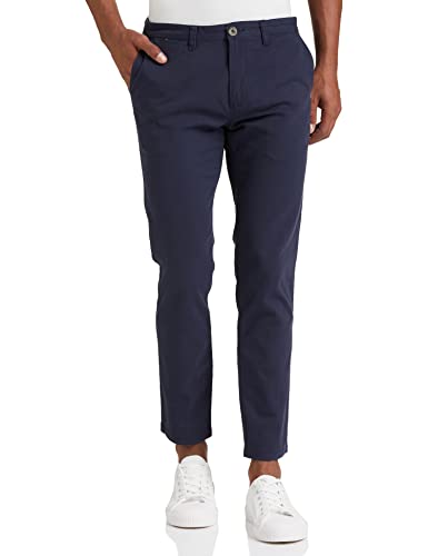 Amazon Brand – Symbol Men’S Slim Fit Cotton Stretch Casual Trouser Navy1 36