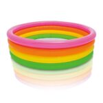 Intex Pa Toys 4 Rings Baby Pool (Multicolour, 66″ X 18″, 56441Np)