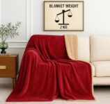 Sanmarino Premium Sherpa Blanket | 350 Gsm, Ultra-Soft & Cozy Double Bed Blanket (223×220 Cm, 2000 G) | Warm Winter Blanket For Bedroom (Maroon & Beige, Double_2Kg)