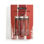 Makeup Revolution Lipstick Set Multi (Matte) Intensely Pigmented & Long-Lasting, Velvet Water Proof Lip Makeup, Vegan & Cruelty-Free (3)