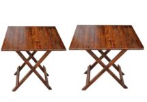Well Known Teak Wood, Light Brown Wooden Folding Coffee Table That Makes A Great Center Table Space Saving For A Living Room (Brown 21 Inch) Pic 2