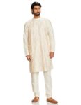 Amazon Brand – Symbol Men’S Rayon Blend 41″ Kurta & Churidar Set_Sy-A23-Mna-Fktc-106_Off-White_Medium