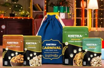 Khetika Premium Royal Mix Dry Fruits Gift Potli 800G | Almonds, Cashews, Raisins & Pistachios | Perfect For Festive Gifting