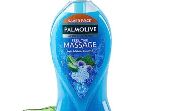 Palmolive Feel The Massage Body Wash, 750Ml Pump Bottle, Body Scrub Based Shower Gel Bottle,100% Natural Thermal Minerals For Spa Like Soothing & Aromatic Skin Experience, Ph Balanced Bodywash, Free Of Parabens And Silicones