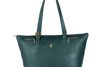 Baggit Women Green Tote Handbag Medium Size | Ladies Stylish Casual Purse Bag