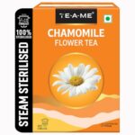 Te-A-Me – Chamomile Tea – 50G (50+ Cups) | Helps In Sleep & Relaxation | Herbal – Caffeine Free | Flower Based – Non-Bitter | Chamomile Tea For Sleep