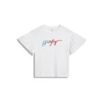 Tommy Hilfiger Girls White Color Tshirt (16)