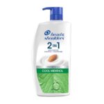 Head & Shoulders 2-In-1 Cool Menthol Anti Dandruff Shampoo + Conditioner For Women & Men, With Almond Milk (1 L)