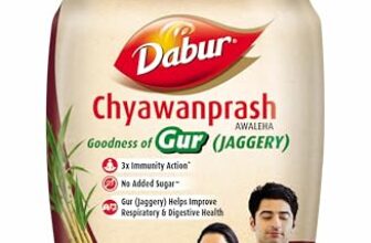 Dabur Chyawanprash Awaleha – 900G | With Goodness Of Gur (Jaggery)| 3X Immunity Action | No Added Sugar | Helps Improve Digestive & Respiratory Health | With Goodness Of 40+ Ayurvedic Herbs