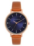 French Connection Leather Analog Blue Dial Women’S Watch-Fcn00010E