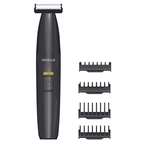 Havells St8000 Shimmer Plus, 5 In 1 Rechargeable Dual-Blade Shaver Cum Trimmer With 4 Trimming Combs