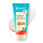 Pilgrim 5% Vitamin C Brightening Ultra Light Gel Sunscreen Spf 60 Pa++++ 45Ml | Uva/Uvb Protection | No White Cast | Fights Tanning, Brightens Skin | Lightweight & Non-Greasy | For All Skin Type