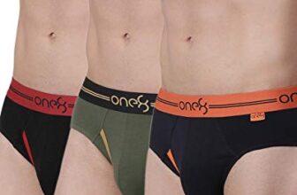One8 By Virat Kohli Men’S Solid Brief (Pack Of 3) (205U1_Navy/Olive/Black_Xx-Large)