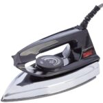 Amazon Basics 750 Watt Dry Iron With Non-Stick Soleplate|Black, 750 Watts, Ceramic