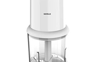 Havells Coral 200W Electric Vegetable Chopper For Kitchen | 750Ml Bowl | One-Touch Operation | Portable Food Chopper | Chop, Mince, Dice | Compact Design | 2-Year Warranty (White)
