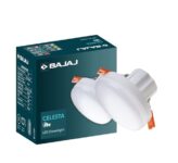 Bajaj Polycarbonate Celesta Led Deep Downlight 9W | For Smaller Spaces | Led Back-Lit Technology | Red (Pack Of 1)