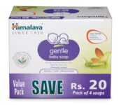 Himalaya Gentle Baby Soap 75 G | Value Pack Of 4 – Save Rs 20 Extra| No 1 Doctor Prescribed Brand | Oils Of Almond & Olive | Gently Cleanses Baby’S Skin |