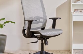Home Centre Franklin Mesh Medium Back Office Chair – Grey