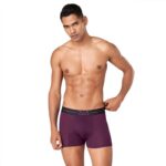 Macroman M-Series Mw Signature Collection By Rohit Bal Premium Modal, Spandex Mens Trunks Potent Purple Small Mms8522