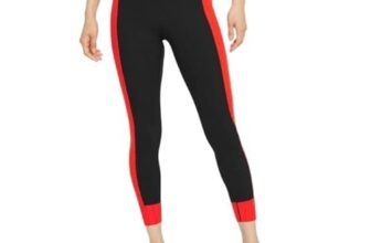 Nike-As W Nk One Lx Df Icnclsh Mr 7-Black/Chile Red/Clear-Dd4695-011-S