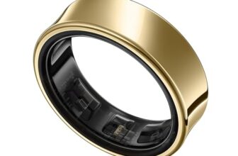 Samsung Galaxy Ring, With Smart Ai, Size First W/Sizing Kit, No App Subscription, Fitness Monitor, Sleep Tracker, Up To 7-Day Battery, Size 12, Titanium Gold
