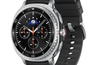 Samsung Galaxy Watch8 Classic (46Mm Bluetooth, Black) With 3Nm Processor | Dual Gps | Sapphire Glass & Stainless Steel | 5Atm & Ip68 | Bp, Ecg, Ihrn & Vascular Load Monitoring | Anti-Oxidant Index