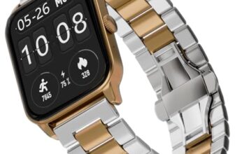 Vibez Imperial Luxury Smartwatch For Women & Men – Stainless Steel Strap, 1.83″ Display, High Resolution, 60 Sports Modes,100+ Watch Faces, Long Battery & Bt Calling Smart Watch For Women & Men