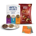 Open Secret Premium Gift Hamper | Combo Of 5 | Ideal Gifting For Christmas, Secret Santa & New Year Season | Dry Fruit Gift Box, Chocolate Gifts, Dry Fruits, Healthy Premium Hamper, Gifts For Colleagues, Employee Gifting
