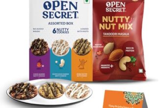 Open Secret Premium Gift Hamper | Combo Of 5 | Ideal Gifting For Christmas, Secret Santa & New Year Season | Dry Fruit Gift Box, Chocolate Gifts, Dry Fruits, Healthy Premium Hamper, Gifts For Colleagues, Employee Gifting
