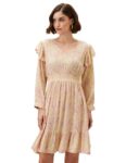Amazon Brand – Eden & Ivy Women’S Rayon Fit And Flare Knee-Length Dress (Eni-Ss23-Wdr-104_Lime_L)