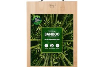 Pigeon By Stovekraft Large Natural Bamboo Wood Chopping Cutting Board For Kitchen Vegetables, Fruits & Cheese, Bpa Free, Eco-Friendly, Anti-Microbial (34 X 24Cm)| Brown