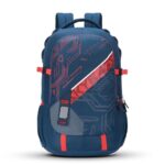 Skybags Vesper 40L Laptop Backpack With Rain Cover – Navy Blue