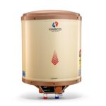 Kinsco Sigma 25L Storage Water Heater Geyser For Bathroom With Adjustable Thermostat Copper Heating Element Anti-Rust Tank Isi Certified Vertical Model (Beige)