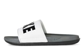 Nike Mens Offcourt Slide Dark Grey/Black-White Slide Sandal – 8 Uk (9 Us) (Bq4639-001)