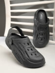 Action Cool 1001 Stylish Comfortable Lightweight Casual Slip On Clogs Men Sandals(Black , 8)