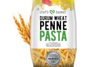 Chef’S Basket Penne Pasta | Made With 100% Durum Wheat Semolina | 100% Suji | No Maida | Rich In Protein & Fibre | 100% Vegetarian | Non-Sticky Healthy Pasta | 500 Gm Pouch