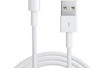 Sounce Usb To 8-Pin 3A 66W Fast Charging Cable – Nylon Braided, 480Mbps Data Transfer & Sync Cord, 1.5 Meter Compatible With 8-Pin Devices (White)