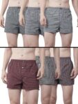 Dollar Pack Of 6 Cotton Checkered Men Boxer