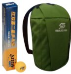 Dhs Tt Ball 40Mm 2 Star Orange (6 Pcs Box) 42 Pcs With Smart Pro Tt Special Cover Speed Green