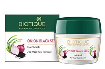 Biotique Onion Black Seed Hair Mask, Ideal For Hair Fall Control, 175G | Hair Nourishment, Hairfall Control