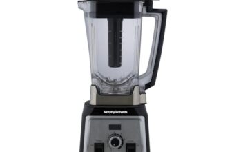 Morphy Richards Stainless Steel,Plastic,Acrylonitrile Butadiene Styrene (Abs) Storm Blend 1000W Blender|8 Step Speed Control With Separate Pulse Key|4 Preset Menu|2 Years Warranty|Black And Silver