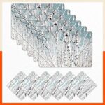 Bathla Table Mats – Set Of 6-45Cm X 30Cm Pvc Table Placemats & Coasters For Home Dining Table | Multipurpose, Heat-Resistant, Waterproof & Washable | Matworks (Oshi)